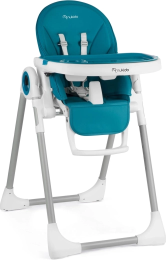 Jedilni stolček z ležalnikom Nukido Belo temno modra