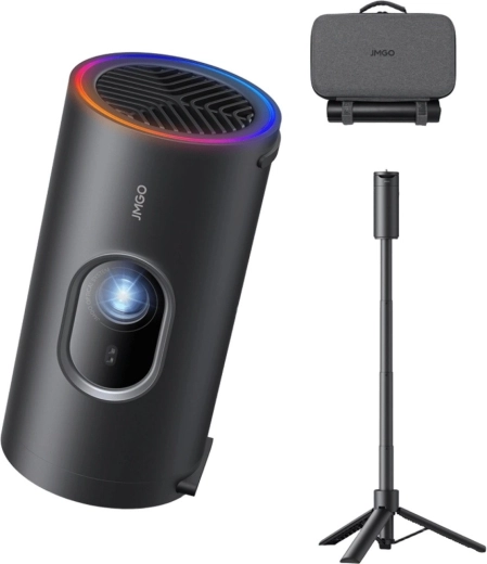 JMGO PicoPlay+ (2nd generation) LED Full HD projector – pack with power bank and tripod
