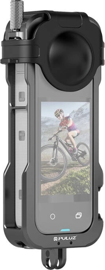 Kovinsko zaščitno ohišje s pokrovčkom za objektiv za Insta 360 X4