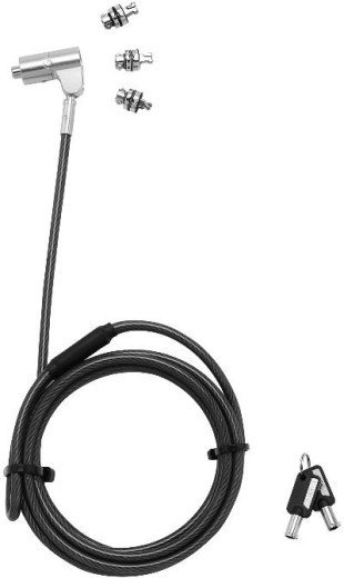 Univerzalna kabelska ključavnica z zamenljivimi glavami za varnostne reže