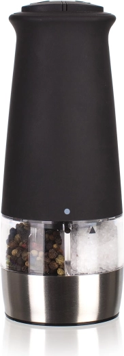 Električni mlinček za sol in poper 2v1 Culinaria Black