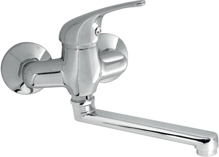 Stenska pomivalna armatura TITANIA IRIS 100 mm z vrtljivim izlivom 200 mm