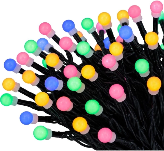 Retlux Cherry Multicolor Christmas LED String Lights, 100 LEDs, 10 m