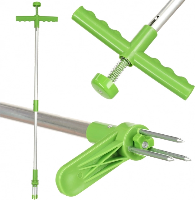Teleskopski izpuljevalec plevela s 3 konicami 93 cm