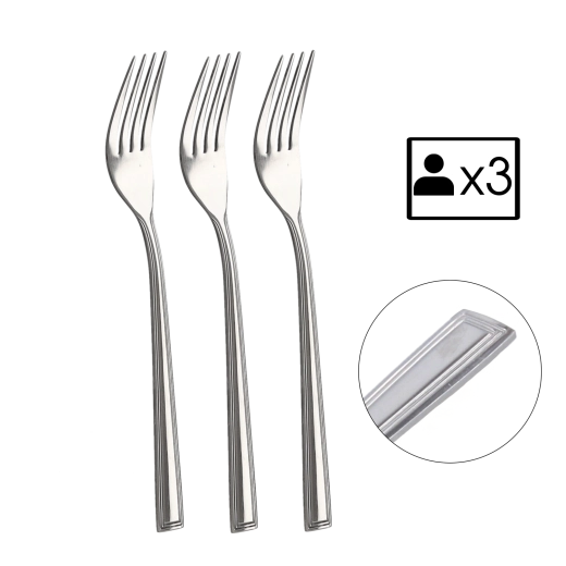 Set 3 vilic Milano iz nerjavnega jekla