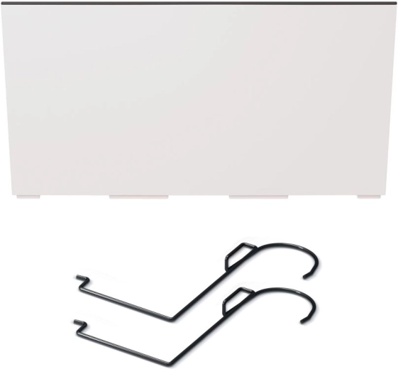 Korito z vložkom in kavlji 39,5 cm belo