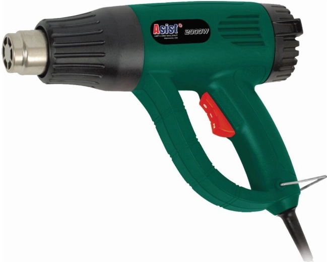 Vročrozna pištola 2000 W s priborom ASIST