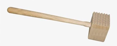 Dvostranski lesen kladivček za meso 33 cm