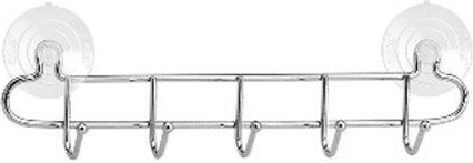 Kopalniški obešalnik s 5 kljukami, širina 32 cm, krom