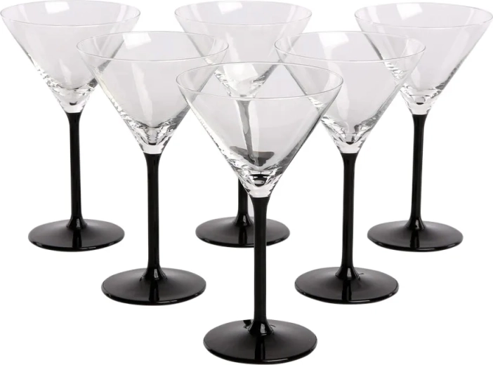 Onyx set 6 kozarcev za martini 260 ml