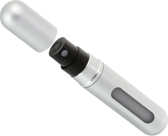 Ag352b potovalni razpršilec parfuma srebrn