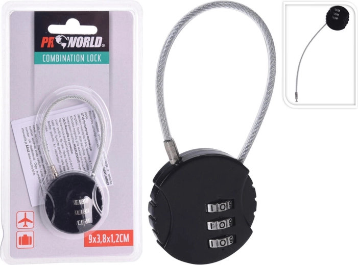 Kodni jeklenični ključavnica za prtljago