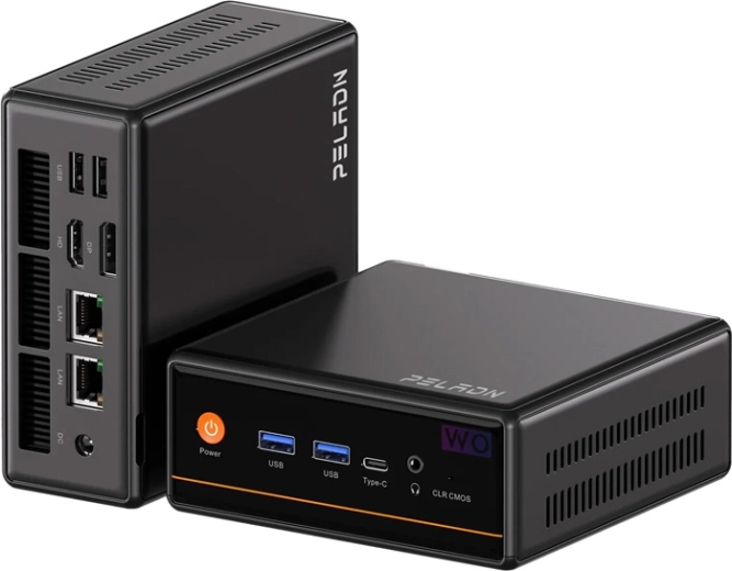 Mini PC Peladn WO4 z procesorjem AMD Ryzen 5 5600H, 16 GB RAM in 512 GB SSD