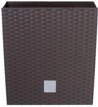 Cvetlični lonec Rato Square 32,5 × 32,5 × 61 cm, temno rjav