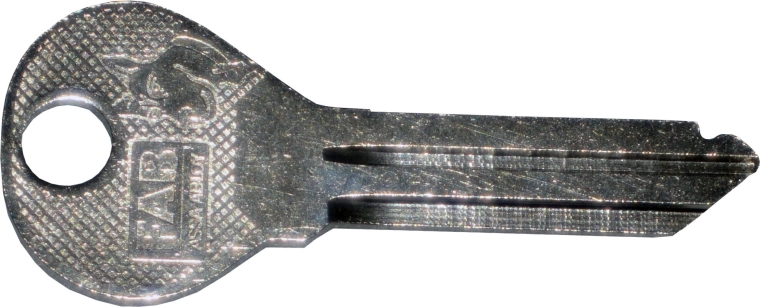 Nadomestni ključ za cilindrični vložek FAB, 2. varnostni razred