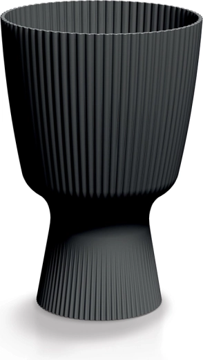 Cvetlični lonec Milly Round 18,8 cm ogljen