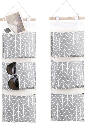 Viseči organizator siv