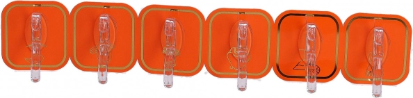 Samolepilni kavlji 6 kosov – oranžni