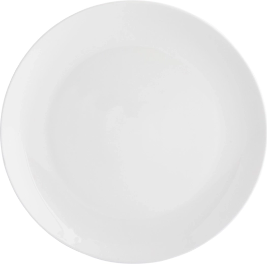 Plitvi krožnik Bella 26 cm iz kremnega porcelana