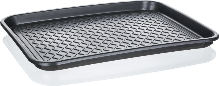 Plastični odkapnik za obutev 50 × 38 cm, črn