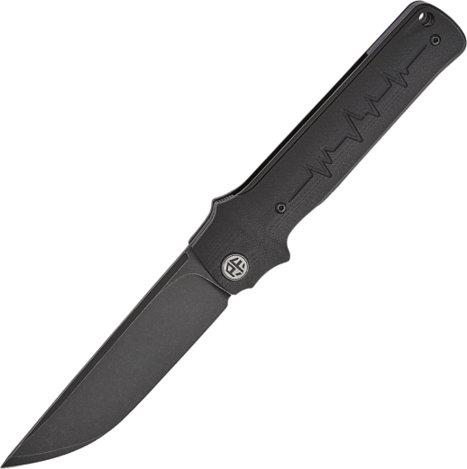 Petrified Fish Tena folding pocket knife, G10, black