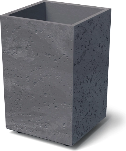 Lonec za rože Sierra Square High betonski učinek 38,5 cm marengo