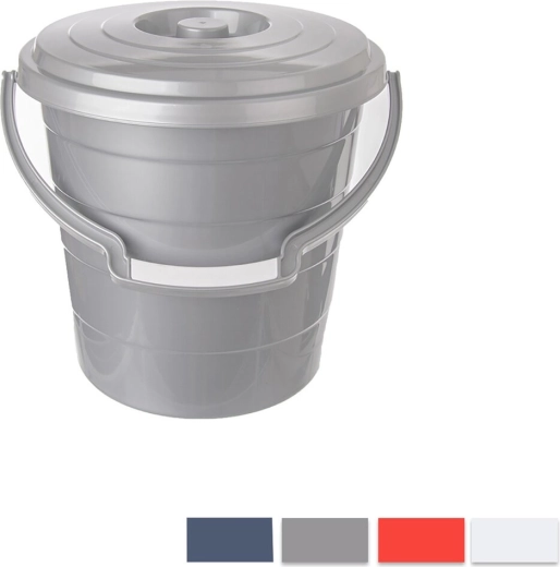 Vedro Hobby s pokrovom 15 l, mešane barve