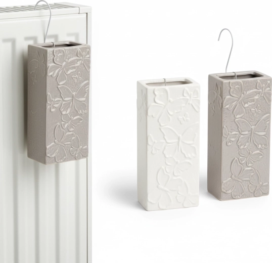 Keramični vlažilec za radiator z motivom metuljev, mešanica barv, komplet 6 kosov