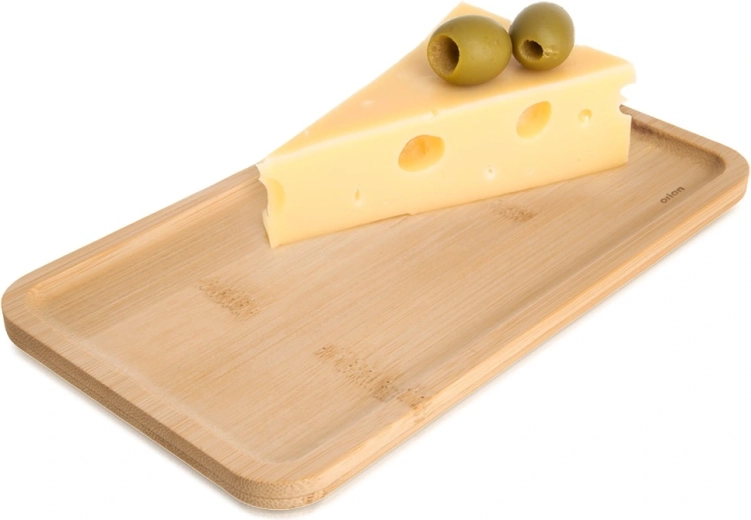 Bambusov servirni krožnik za prigrizke 20 × 11 cm