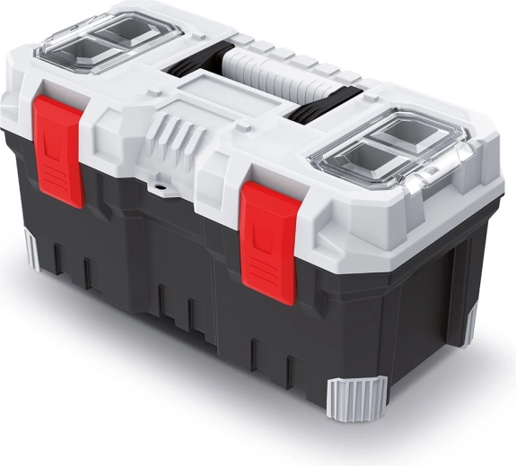 Plastični kovček za orodje TITAN PLUS 49,6 × 25,8 × 24 cm, siv