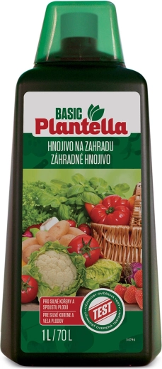 Tekoče biostimulantno gnojilo za zelenjavo in vrt 1 l Plantella Basic