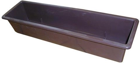 Plastično korito za rože 60 cm rjavo