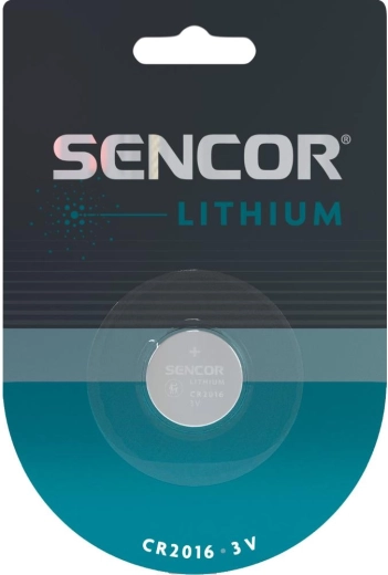 Sencor CR2016 3 V Lithium Coin Cell Battery