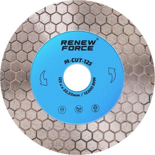 Diamantni rezalni kolut za rezanje gres ploščic in keramike Renew Force 125 mm