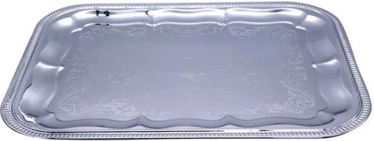 Pravokotni kromiran pladenj 41 × 31 cm