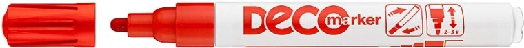 Deco lakirni označevalnik rdeč