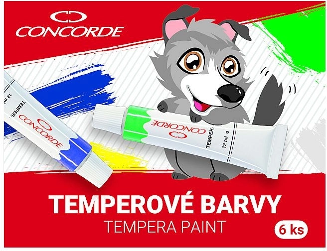 Tempera barve CONCORDE 6×12 ml