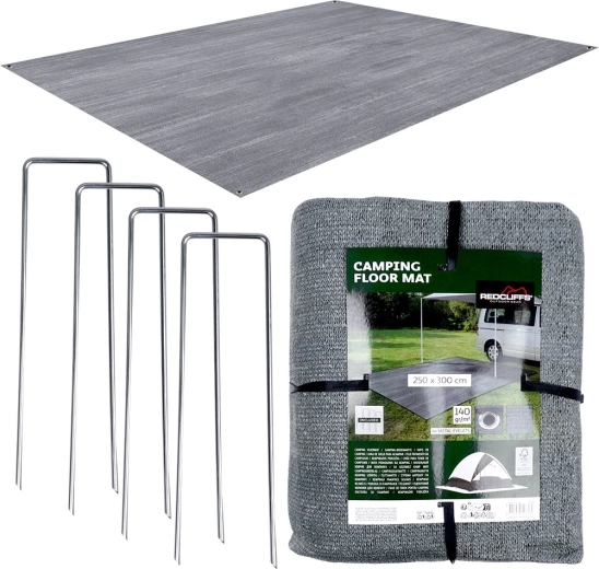 Talna podloga za šotor in predprostor 250 × 300 cm s klini