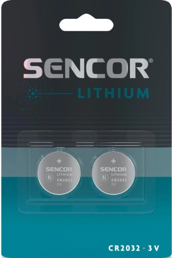 Sencor CR2032 3 V lithium coin cell batteries, 2 pcs