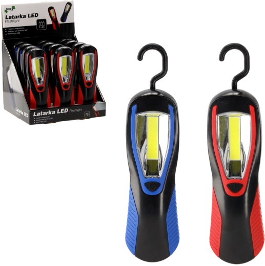 LED delovna svetilka s kavljem, mešane barve