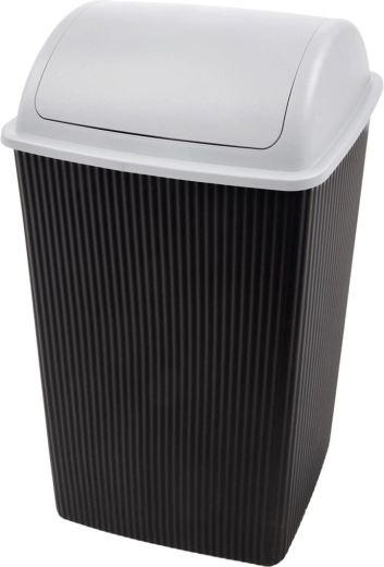 Plastični koš za odpadke z nihajnim pokrovom 38 l