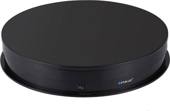 Električni vrtljivi podstavek Puluz z zaslonom 30 cm USB črn