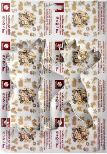 Modelčki za piškote hudič in Miklavž 14 cm, set 2 kos