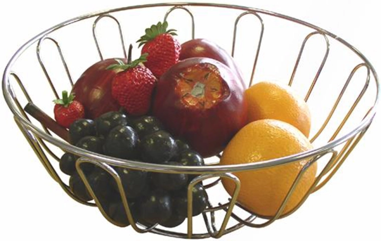 Skleda za sadje iz kromirane kovine 24 × 11,5 cm