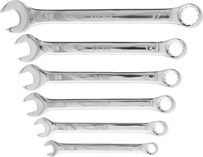 Set kombiniranih ključev 8–17 mm, 6 kosov