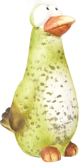 Keramična dekorativna ptica zelena 29 cm