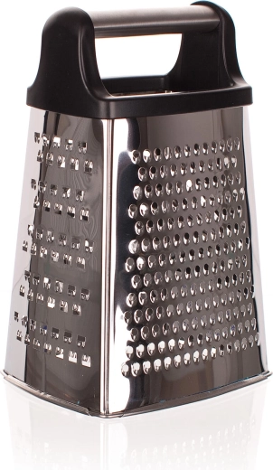 Štiristranski nerjavni ribežen s plastičnim ročajem Culinaria 21,5 cm