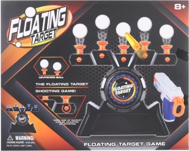 Strelska igra z levitirajočimi tarčami in pištolo