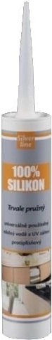 Univerzalni silikon 100 % acetatni 280 ml – bel SILVER LINE