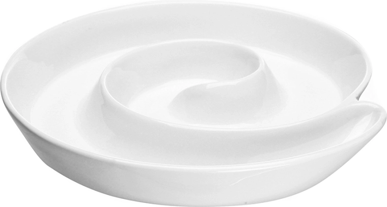 Običajna porcelanasta servirna skleda »polžek« 20 cm, kremna